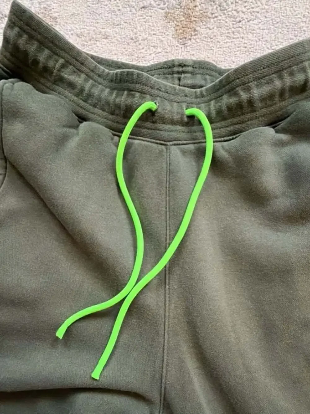Nike Air Men's Olive Green Fleece Jogger Sweatpants Size Medium
